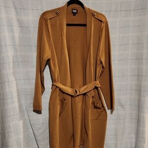 INC International Concepts Tan Cardigan with Button Accents